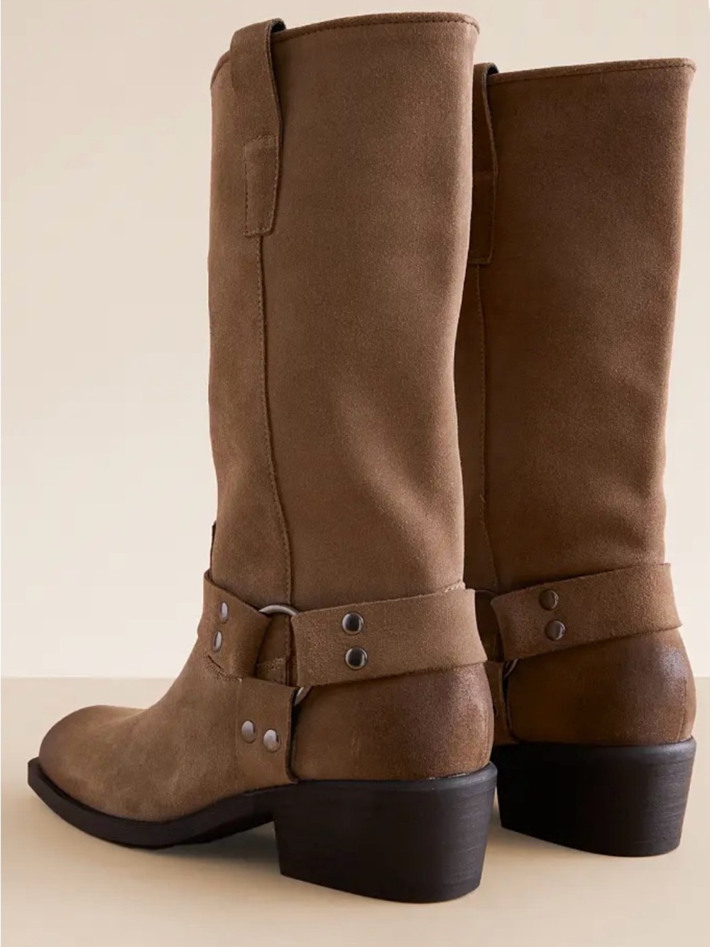 Steve Madden Ruskin Leather Boots - Taupe